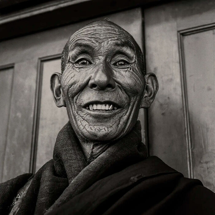 Reincarnated Tibetan Monk, From The Series 'Black & White' © Eric Van Den Brulle