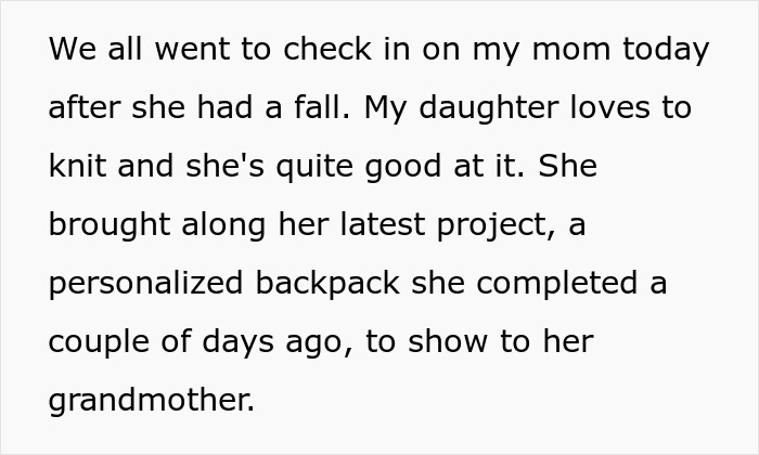 Alt text: Widow makes excuses for grieving son as sister reacts after he burns personalized backpack belonging to her kid. Alt text: Widow makes excuses for grieving son as sister reacts after he burns personalized backpack belonging to her kid.