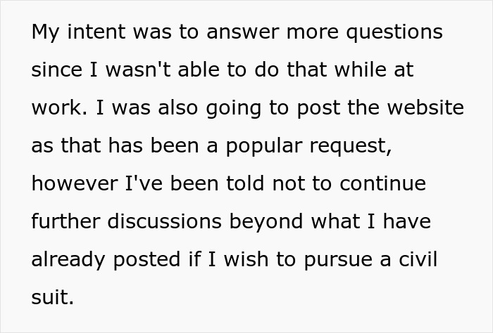 Text excerpt discussing refusal to take down website after man wrongfully jailed for 54 days calls out detective. Text excerpt discussing refusal to take down website after man wrongfully jailed for 54 days calls out detective.