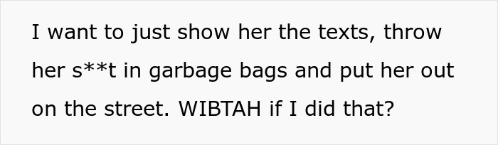 Text message expressing anger and frustration in a fiance destitute relationship about throwing belongings out. Text message expressing anger and frustration in a fiance destitute relationship about throwing belongings out.