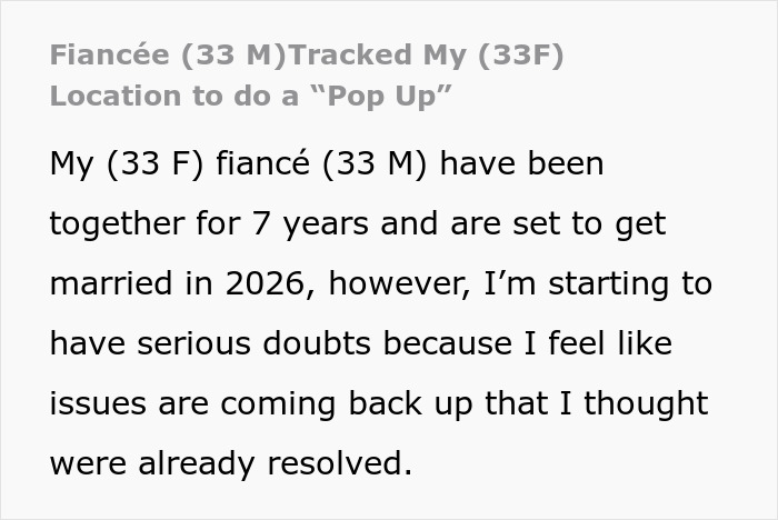 Woman goes shopping and misses calls from fiancé who tracks her location to check if she’s up to no good. Woman goes shopping and misses calls from fiancé who tracks her location to check if she’s up to no good.