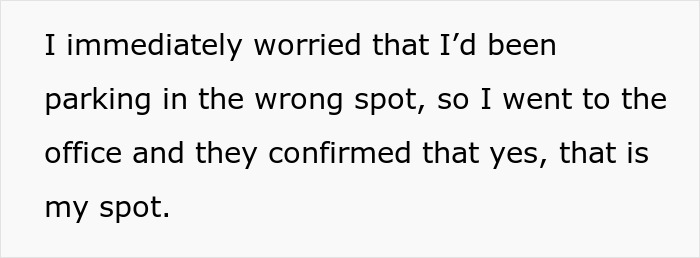 Woman reads anonymous note from dodgy neighbor trying to trick her into giving up her parking spot. Woman reads anonymous note from dodgy neighbor trying to trick her into giving up her parking spot.