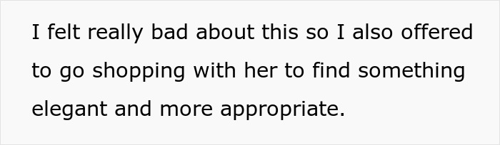 Text snippet showing someone offering to go shopping for an elegant and appropriate gown, relating to bride's mom white gown. Text snippet showing someone offering to go shopping for an elegant and appropriate gown, relating to bride's mom white gown.