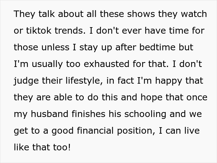Working mom responds to in-laws who assume her once-a-week daycare schedule means she has an easy job. Working mom responds to in-laws who assume her once-a-week daycare schedule means she has an easy job.