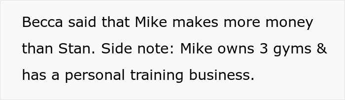 Text message conversation discussing Mike owning gyms and having a personal training business, highlighting financial comparisons. Text message conversation discussing Mike owning gyms and having a personal training business, highlighting financial comparisons.