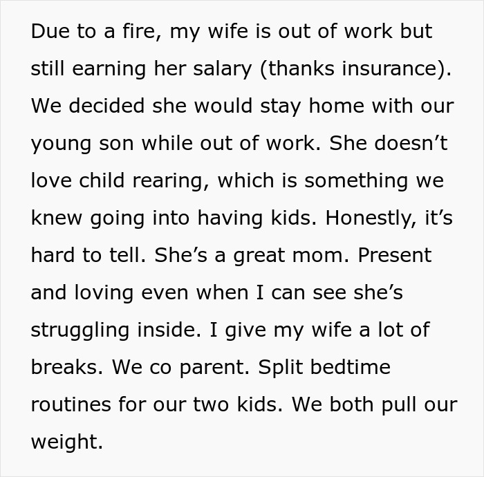 Man tells wife she couldn’t do it without him, watching her prove him wrong by handling parenting challenges.