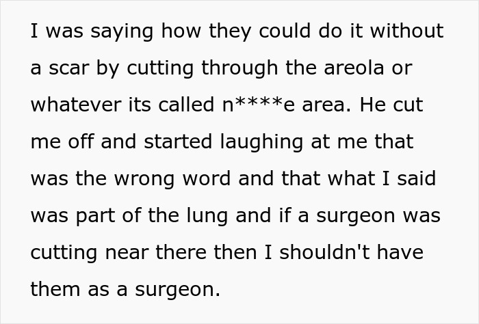 Text about wife’s surgery details and hubby mocking her mispronunciation, leaving her in tears. Text about wife’s surgery details and hubby mocking her mispronunciation, leaving her in tears.