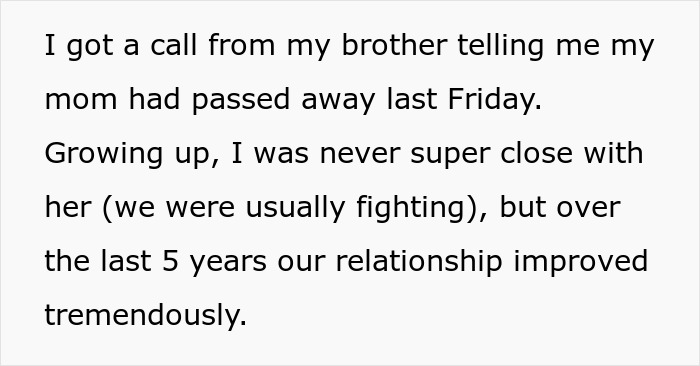 Text excerpt about a woman facing heartbreak after her mother’s death reveals her boyfriend’s true character.