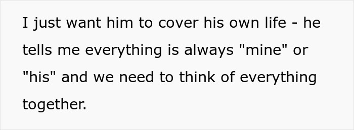 Text showing a woman feeling financially trapped as her jobless fiancé lives off her to build a business. Text showing a woman feeling financially trapped as her jobless fiancé lives off her to build a business.