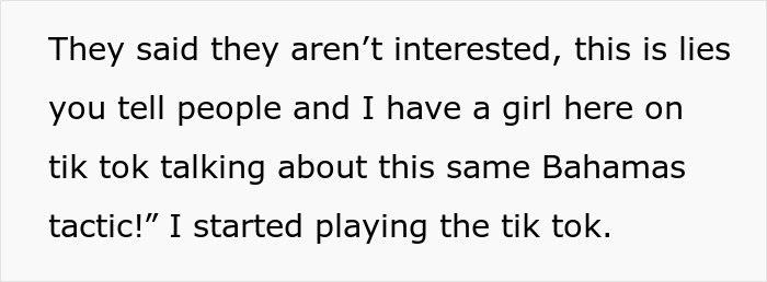 Grandkid loses patience with villainous vacuum cleaner salespeople, confronting them firmly outside the house.