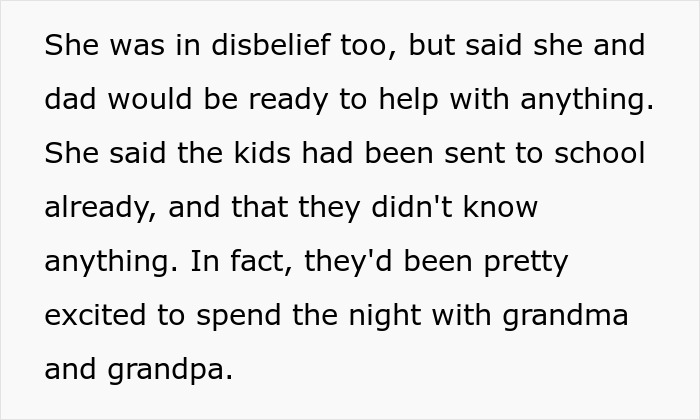 Text excerpt describing disbelief and readiness to help, related to wife accuses husband of domestic violence. Text excerpt describing disbelief and readiness to help, related to wife accuses husband of domestic violence.