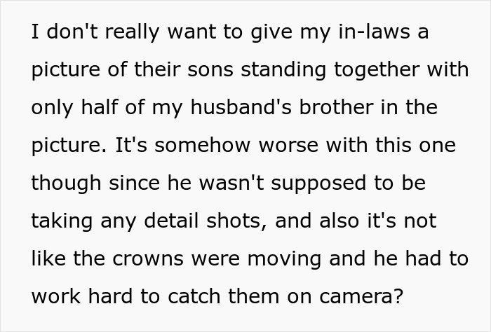 Text post complaining about poor wedding photos taken by an expensive $3K wedding photographer. Text post complaining about poor wedding photos taken by an expensive $3K wedding photographer.