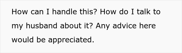 Text asking for advice on how to handle and talk to husband about jealousy over remembering friend’s favorite drink. Text asking for advice on how to handle and talk to husband about jealousy over remembering friend’s favorite drink.