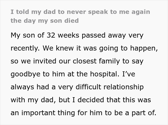 Woman appalled by dad’s reaction after giving birth to his dead grandchild, sharing emotional family experience. Woman appalled by dad’s reaction after giving birth to his dead grandchild, sharing emotional family experience.