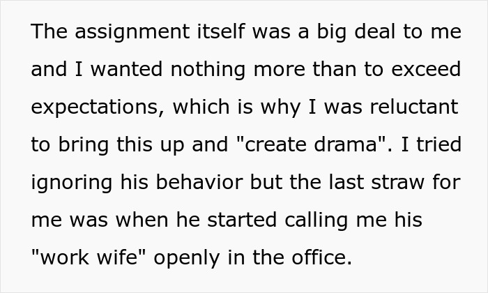 Woman Escalates Situation To Boss After New Guy Flirts And Keeps Calling Her His Work Wife Woman Escalates Situation To Boss After New Guy Flirts And Keeps Calling Her His Work Wife
