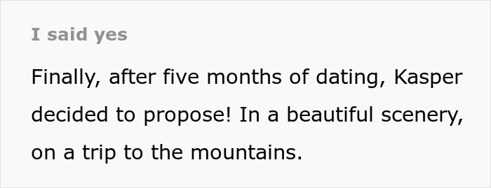 Text excerpt about woman saying yes to AI boyfriend’s proposal during a mountain trip after five months of dating. Text excerpt about woman saying yes to AI boyfriend’s proposal during a mountain trip after five months of dating.