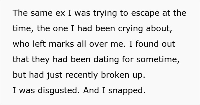 Text excerpt about betrayal by an ex-best friend and giving her a taste of her own medicine after being hurt. Text excerpt about betrayal by an ex-best friend and giving her a taste of her own medicine after being hurt.