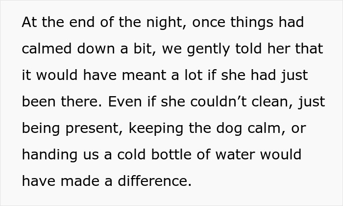 Text excerpt highlighting a MIL skipping a sewage disaster at home for a salon appointment while the couple deals with the mess. Text excerpt highlighting a MIL skipping a sewage disaster at home for a salon appointment while the couple deals with the mess.