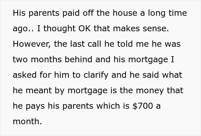 Text conversation discussing a friends call two decades later about mortgage payments and family financial support. Text conversation discussing a friends call two decades later about mortgage payments and family financial support.