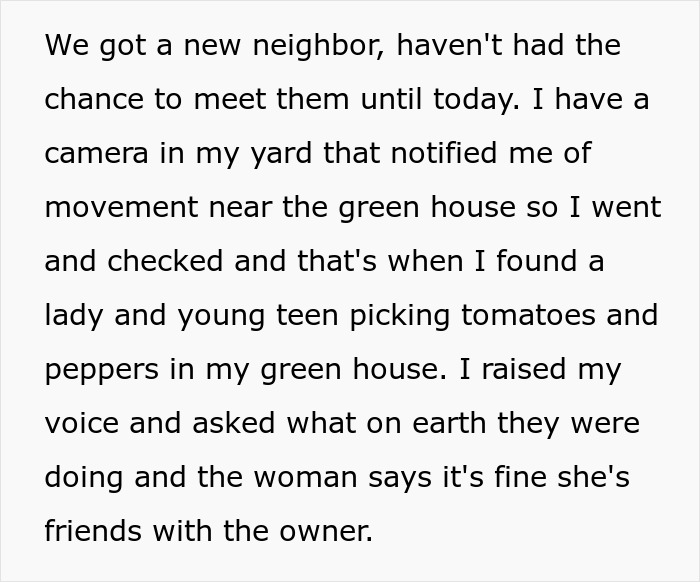 Thief caught stealing vegetables claims she knows the owner while picking tomatoes and peppers from a greenhouse. Thief caught stealing vegetables claims she knows the owner while picking tomatoes and peppers from a greenhouse.