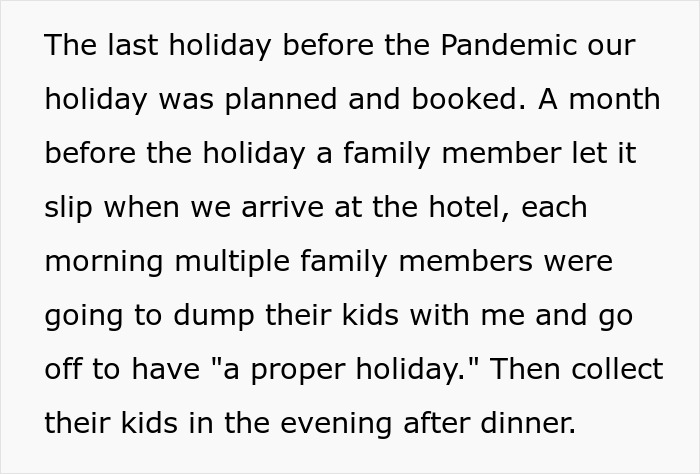 Childfree woman escaping family demands to babysit during vacation, maintaining personal freedom on holiday. Childfree woman escaping family demands to babysit during vacation, maintaining personal freedom on holiday.