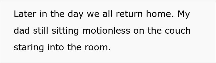 Woman appalled by dad’s reaction, sitting motionless on couch after birth of her deceased grandchild. Woman appalled by dad’s reaction, sitting motionless on couch after birth of her deceased grandchild.