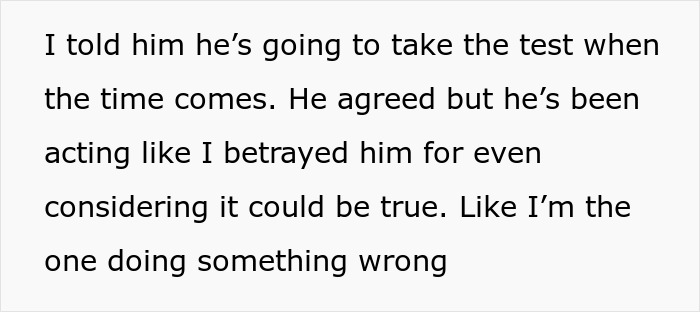 Text about a wife getting a surprise visitor, with a woman claiming pregnancy after husband’s boys’ weekend. Text about a wife getting a surprise visitor, with a woman claiming pregnancy after husband’s boys’ weekend.