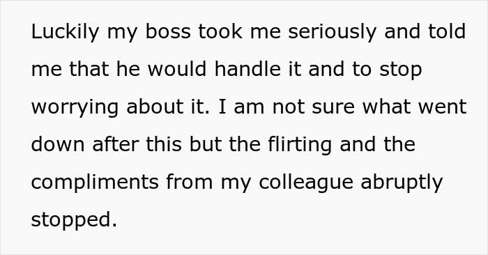 Woman Escalates Situation To Boss After New Guy Flirts And Keeps Calling Her His Work Wife Woman Escalates Situation To Boss After New Guy Flirts And Keeps Calling Her His Work Wife