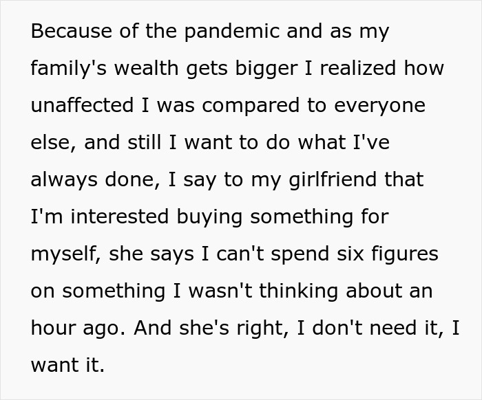 Rich Guy Buys GF A Bunch Of Expensive Stuff, Confused When She Gives Him A Reality Check Rich Guy Buys GF A Bunch Of Expensive Stuff, Confused When She Gives Him A Reality Check