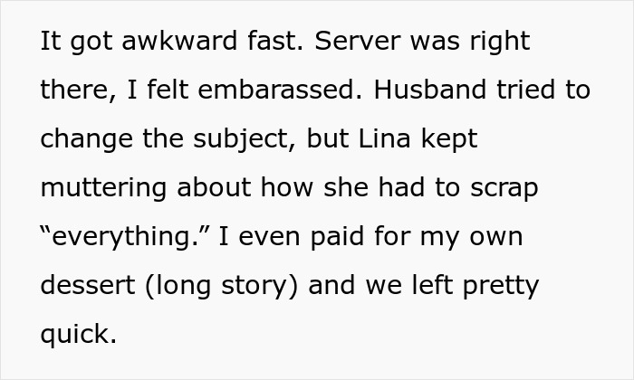 Text excerpt about an awkward birthday dinner where a self-proclaimed influencer films and reacts when blocked. Text excerpt about an awkward birthday dinner where a self-proclaimed influencer films and reacts when blocked.