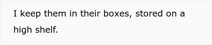 Woman catches guest sneaking into her room just before her kid opens a collectible doll from the shelf. Woman catches guest sneaking into her room just before her kid opens a collectible doll from the shelf.