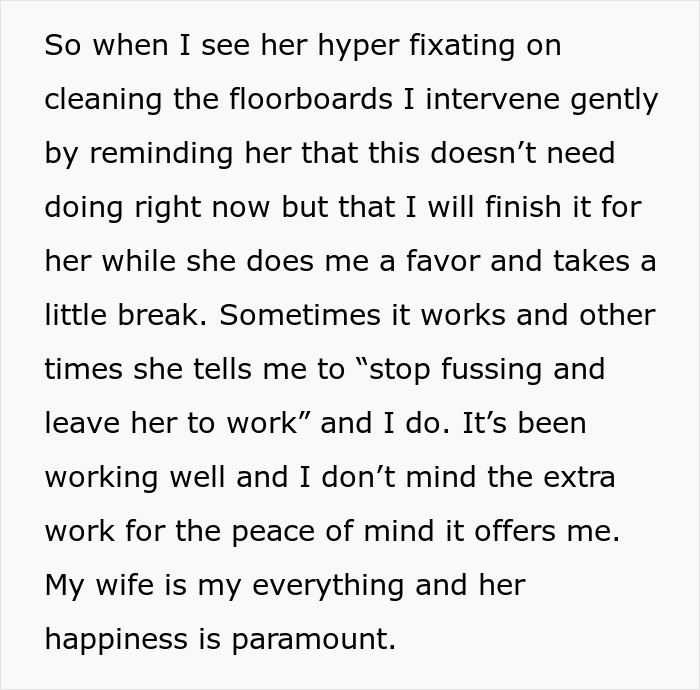 Man tells wife she couldn’t do it without him while she proves him wrong by handling tasks independently.