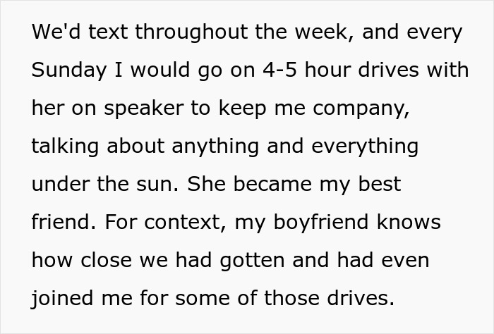 Text excerpt depicting a woman’s close bond with her mother and boyfriend revealing his true character.