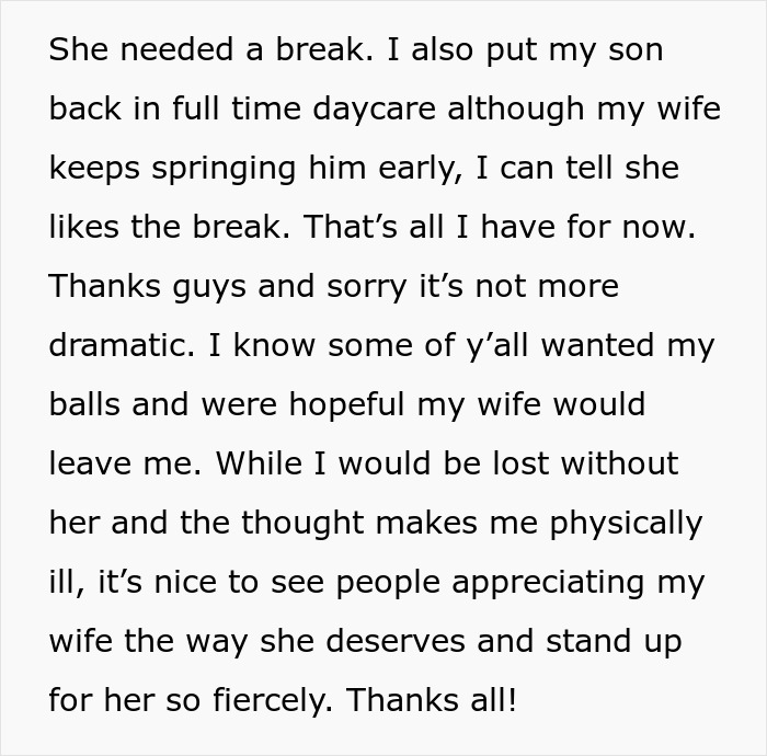 Alt text:
Man tells wife she couldn’t do it without him and watches her prove him wrong with strength and resilience.