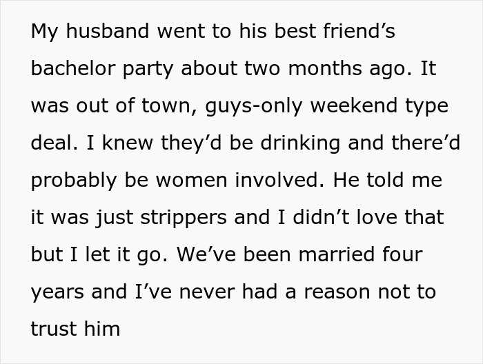 Wife surprised by visitor at work as woman claims pregnancy after husband’s boys’ weekend revealed in emotional story. Wife surprised by visitor at work as woman claims pregnancy after husband’s boys’ weekend revealed in emotional story.