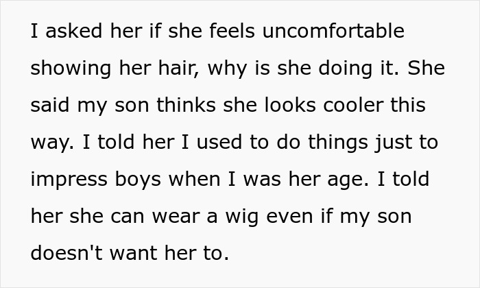 Text excerpt discussing a teen's black girlfriend feeling uncomfortable and mom suggesting dressing more comfortably. Text excerpt discussing a teen's black girlfriend feeling uncomfortable and mom suggesting dressing more comfortably.
