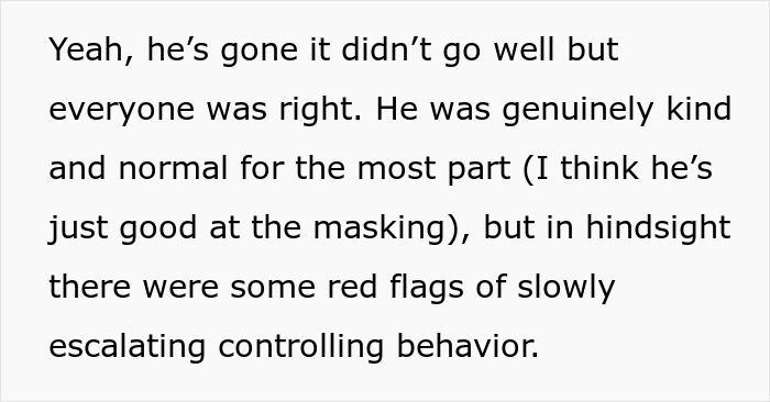 Text excerpt discussing controlling behavior as red flags in a relationship involving a guy upset about his girlfriend’s cat gift. Text excerpt discussing controlling behavior as red flags in a relationship involving a guy upset about his girlfriend’s cat gift.