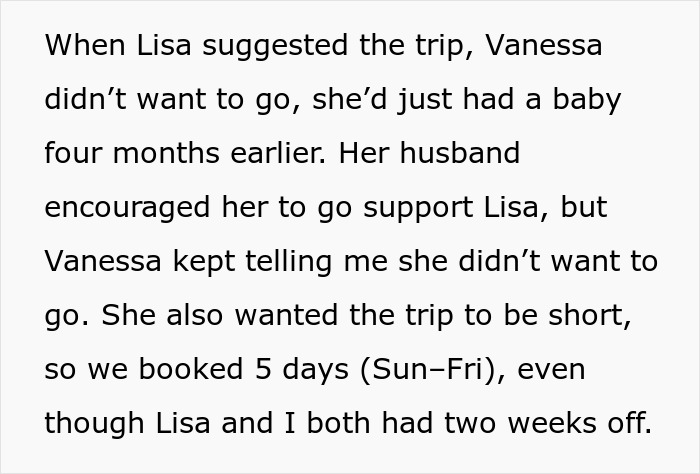 Woman wants friends to bend for her travel needs, creating tension when they refuse to accommodate her plans. Woman wants friends to bend for her travel needs, creating tension when they refuse to accommodate her plans.