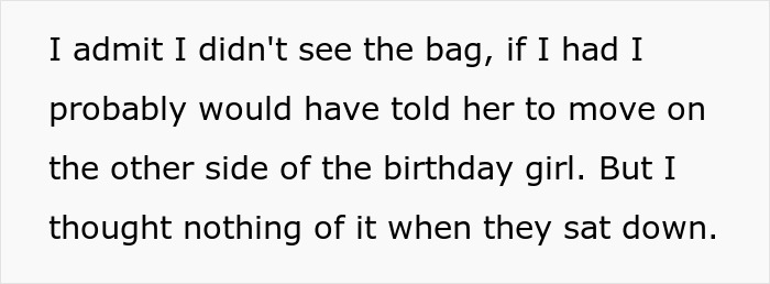 Text excerpt showing a girl gets bullied over a party seat and responds with kindness in a birthday setting. Text excerpt showing a girl gets bullied over a party seat and responds with kindness in a birthday setting.