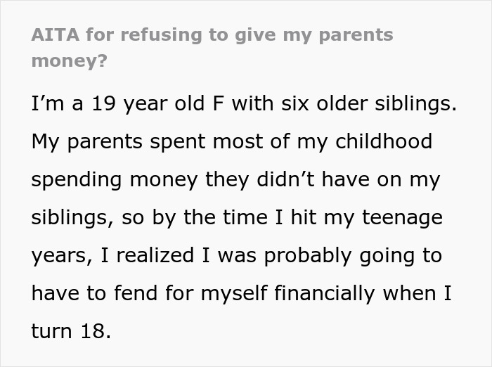 Young woman refusing to hand over her entire savings while parents claim it is rightfully theirs in a family dispute. Young woman refusing to hand over her entire savings while parents claim it is rightfully theirs in a family dispute.