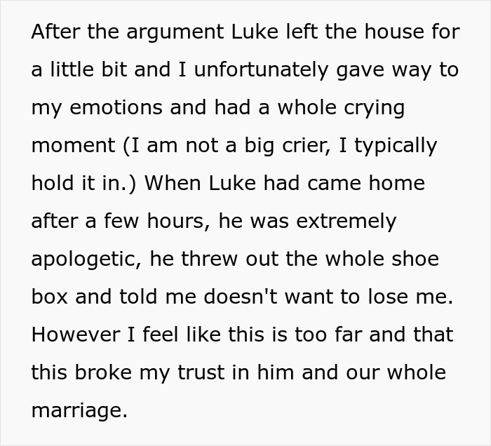 Text excerpt explaining emotional conflict and broken trust in a marriage related to issues with husband’s ex. Text excerpt explaining emotional conflict and broken trust in a marriage related to issues with husband’s ex.