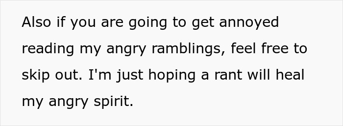 Text image showing a person venting frustration in a rant, related to a bride slamming a $3K wedding photographer. Text image showing a person venting frustration in a rant, related to a bride slamming a $3K wedding photographer.
