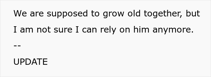 Text excerpt showing a wife expressing doubt about relying on her hubby after he mocked her mispronunciation during surgery details. Text excerpt showing a wife expressing doubt about relying on her hubby after he mocked her mispronunciation during surgery details.