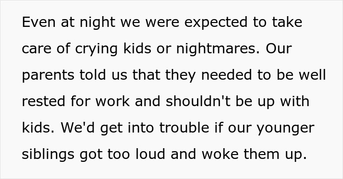 Children taking care of younger siblings at night to help their mom rest and avoid waking parents from sleep. Children taking care of younger siblings at night to help their mom rest and avoid waking parents from sleep.