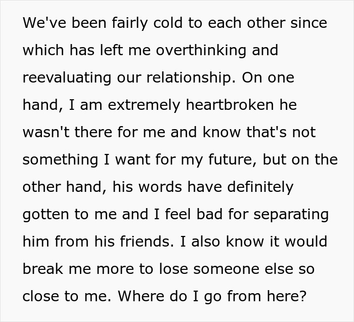 Text of a woman reflecting on being heartbroken after her mother’s death reveals her boyfriend’s true character and impacts their relationship.