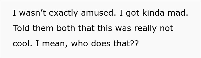 Text excerpt showing someone expressing confusion and anger after a supposed test involving the boyfriend’s sister hitting on the girlfriend. Text excerpt showing someone expressing confusion and anger after a supposed test involving the boyfriend’s sister hitting on the girlfriend.