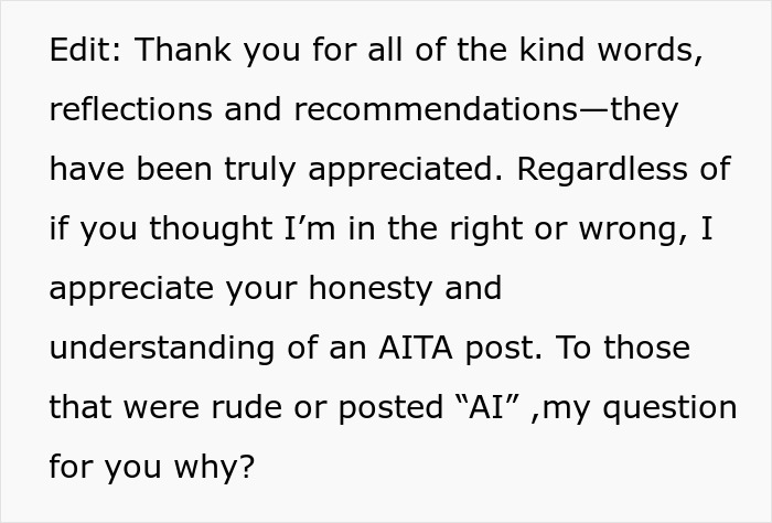 Text post expressing gratitude for kindness and reflections on an AITA post about betrayal and consequences. Text post expressing gratitude for kindness and reflections on an AITA post about betrayal and consequences.