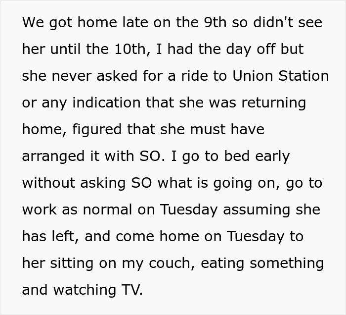 Text excerpt describing a lady's actions to frame sister-in-law and cause conflict between brother and his wife.