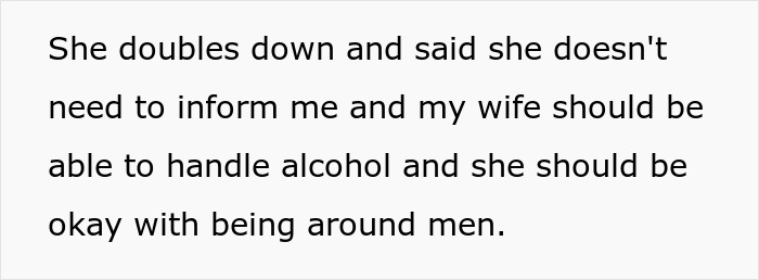 Text discussing a friend’s wife drunk and the potential for a hookup with another man, addressing boundaries. Text discussing a friend’s wife drunk and the potential for a hookup with another man, addressing boundaries.