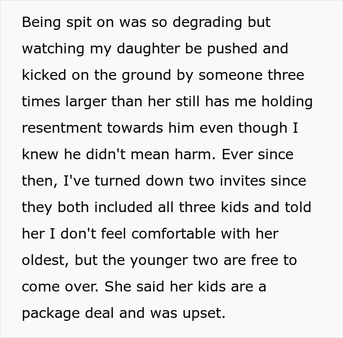 Woman refuses to babysit autistic nephew after he injures her daughter and spits on her, causing family tension. Woman refuses to babysit autistic nephew after he injures her daughter and spits on her, causing family tension.